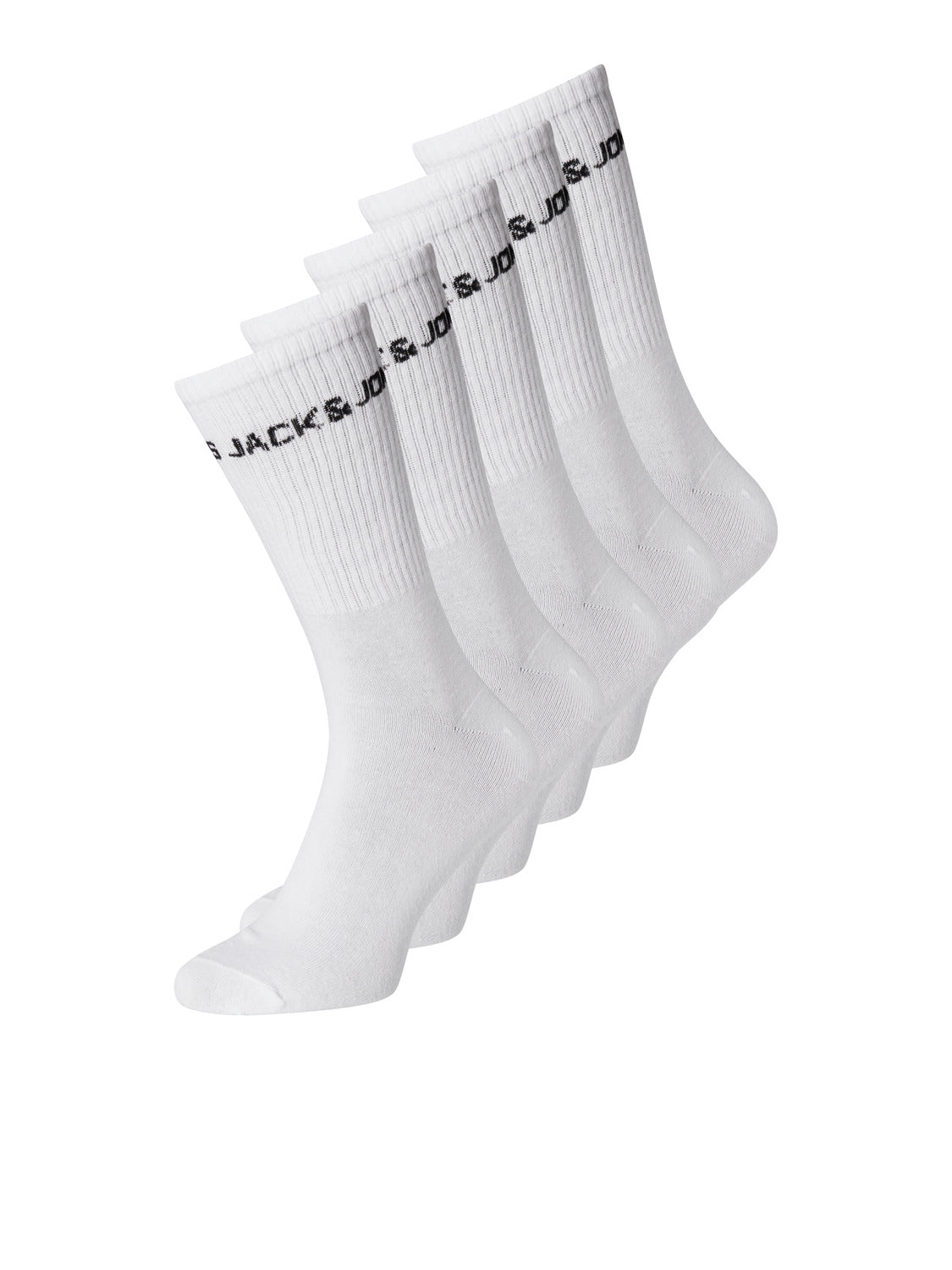 JACBASIC 5 Pack Socks - White